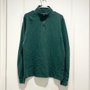 J. Crew Knit Goods 1/4 zip NWT Men's Cotton Pullover Top gray Size Large